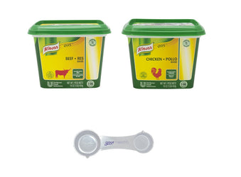 Knorr 95 LeGout Chicken and Beef Base Gift Pack, 16 Ounce Each with Gourmaestro 4 in 1 Measuring Spoon