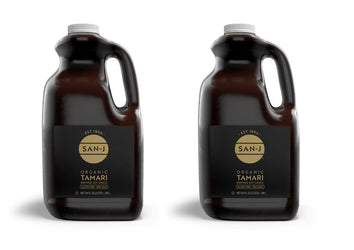 San-J Organic Gluten-Free Tamari Soy Sauce, 64 Ounce (Pack of 2)