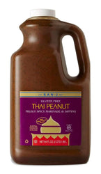 San-J Gluten-Free Thai Peanut Cooking Marinade and Dipping Sauce, 64 Ounce