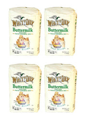 White Lily Self-Rising Buttermilk Enriched White Cornmeal Mix, 5 Pound (Pack of 4)