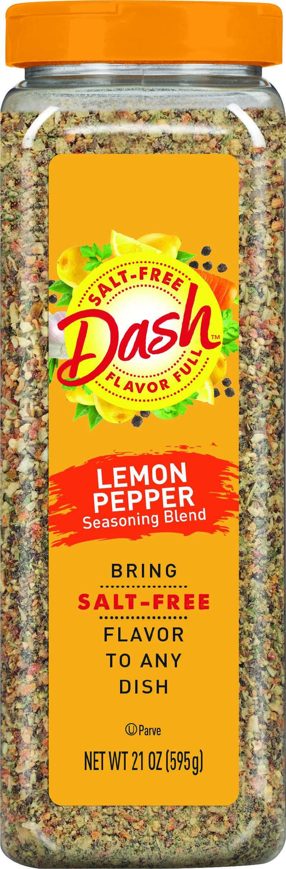 Dash Lemon Pepper Salt-Free Seasoning Blend, 21 Ounce
