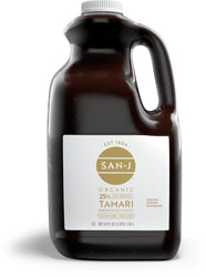 San-J Organic Tamari Less Sodium Gluten Free Soy Sauce, 64 Ounce