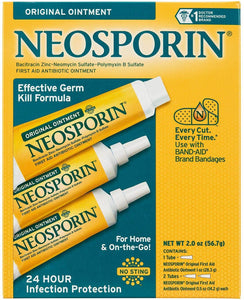 Neosporin Original Ointment First Aid Antibiotic Treatment 3 Unit Value Pack