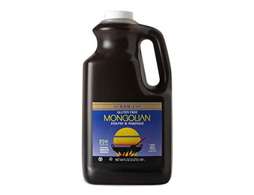 San-J Mongolian Stir Fry and Marinade Sauce, Gluten-Free, 64 Fl Oz