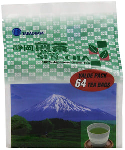 Takaokaya Tea T Green Sencha, Tea Bags, 64 Count