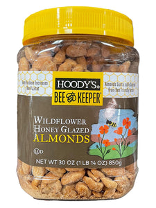 Hoody's Bee Keeper Wildflower Honey Glazed Almonds, 30 Ounce