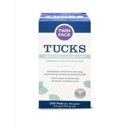 Tucks Medicated Cooling Pads 100 Count, Pack of 2