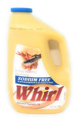 Whirl Sodium Free Butter Flavor Vegetable Oil, 1 Gallon