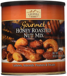 Savanna Orchards Gourmet Honey Roasted Nut Mix, 30 Ounce (Pack of 2)