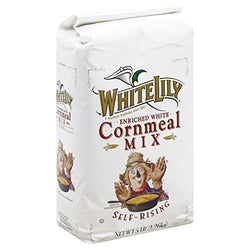 White Lily Enriched White Cornmeal Mix 5LB, Self-Rising