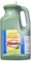 El Yucateco Green Habanero Hot Sauce 2L, Half Gallon