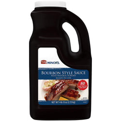 Minor's BBQ Sauce, Bourbon Style Sauce, Savory Southern Blend of Molasses and Onion, 4 lb 15 oz