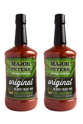 Major Peters' Original Bloody Mary Mix, 59.2 Ounce (1.75 Liter) - 2 Pack