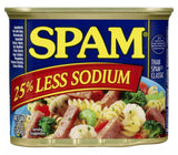 Hormel Spam 25% Reduced Sodium 12 Ounce, Pack of 6