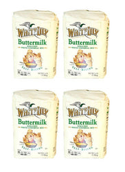 White Lily Self-Rising Buttermilk Enriched White Cornmeal Mix, 5 Pound (Pack of 4)