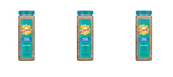 Dash Garlic and Herb Salt-Free Seasoning Blend 21 Ounce (Pack of 3)